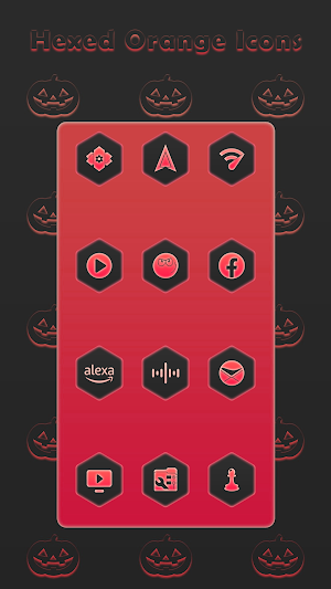 Hexed Red Icons Screenshot 3