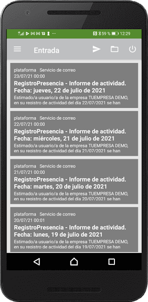 Registro Presencia, Control Ho Screenshot 3