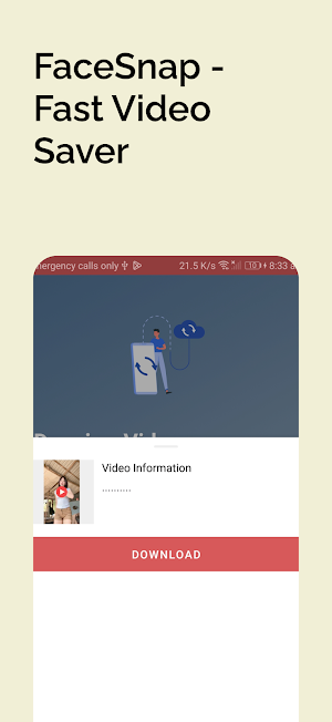 FaceSnap - Fast Video Saver Screenshot 3
