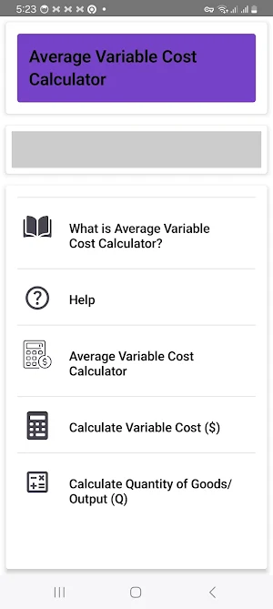 AVC Calculator Screenshot 0