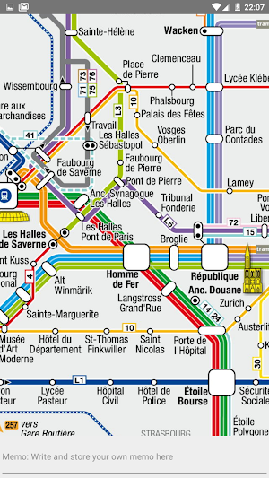 STRASBOURG METRO/TRAM/CTS MAP  Screenshot 2