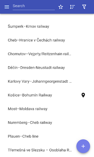 Railway lines in Czech Republic Screenshot 0