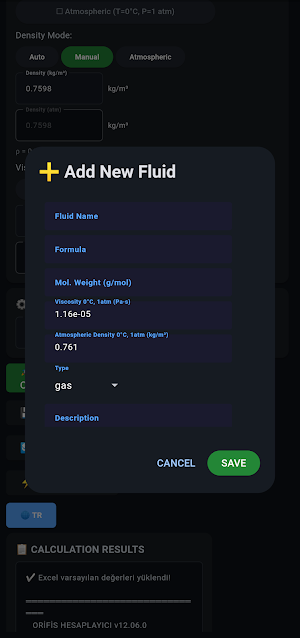 Orifice Flow Calculator Screenshot 3