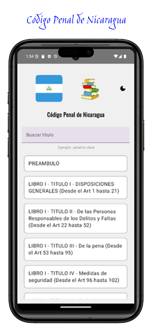 Código Penal de Nicaragua Screenshot 2