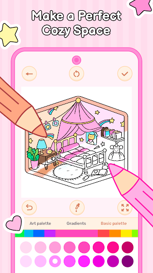 Cozy Home: Comfy Coloring Book Screenshot 2