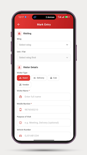 Apni Society - Gatekeeper App Screenshot 1