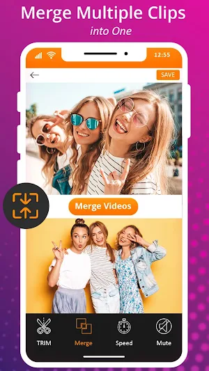 Speed Video Cutter & Video Merger: Editing App Screenshot 0