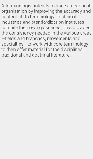 Definition of terminology Screenshot 3