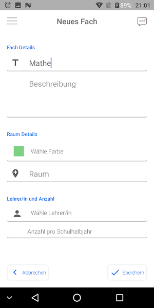 Stundenplan Schulplaner Screenshot 3