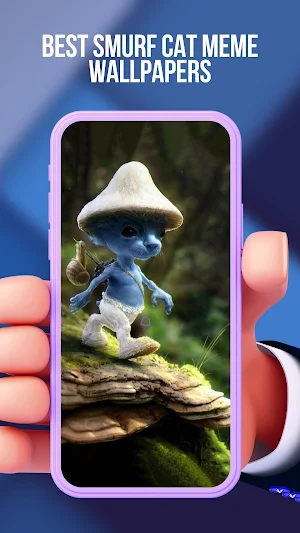 Smurf Cat Meme Wallpaper 4K Screenshot 0