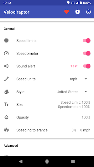 Velociraptor - Speed Limits & Speedometer Screenshot 3
