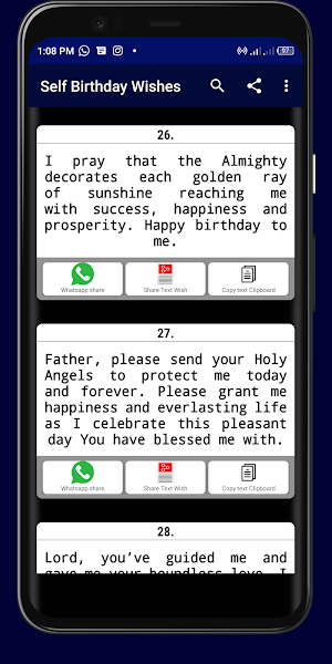 Myself Birthday Wishes Screenshot 1