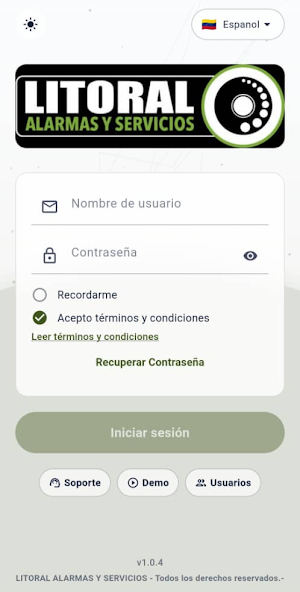 Litoral Alarmas y Servicios Screenshot 0