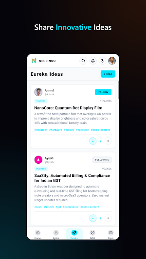 Negeinno - Founder Network Screenshot 2