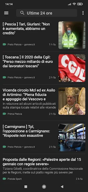 Pistoia notizie Screenshot 2