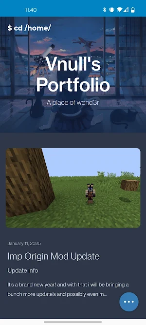 VNull's Portfollio Screenshot 0
