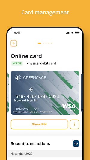 Greengage | Personal Account Screenshot 2
