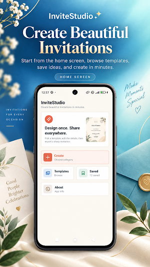 InviteStudio: Invitation Maker Screenshot 0
