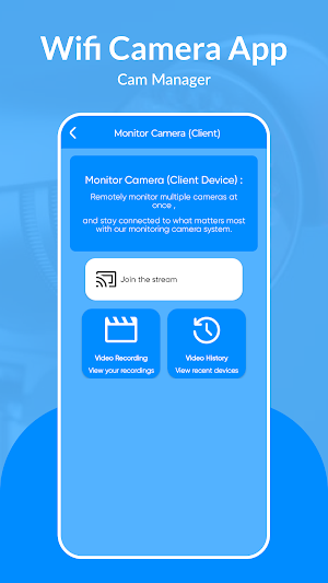 Wifi Camera App - Cam Manager Screenshot 1