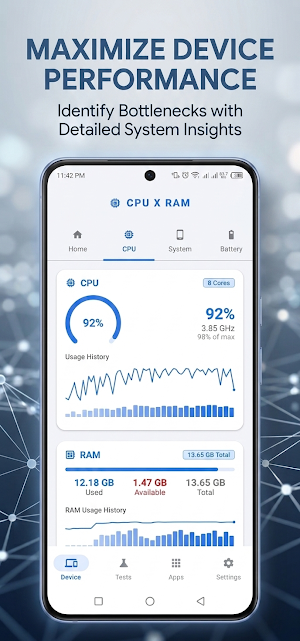 CPU X RAM - Task manager Screenshot 0
