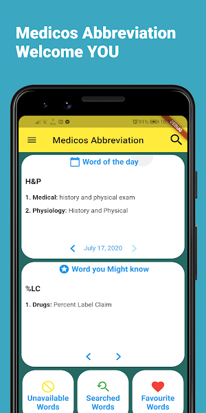 Medicos Abbreviation :Medical Short Form Offline Screenshot 0