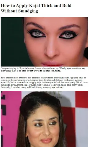 How To Apply Kajal Perfectly Screenshot 1