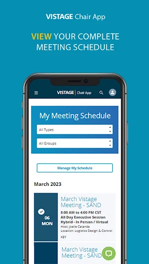 Vistage Chair App Screenshot 2