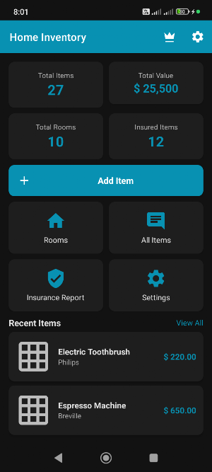 Home Inventory: Room Tracker Screenshot 0