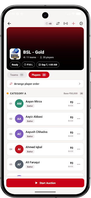 CrickPro: Cricket Auction Live Screenshot 0