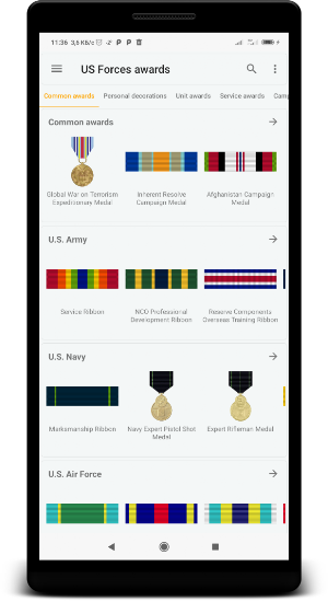 US Forces awards Screenshot 3