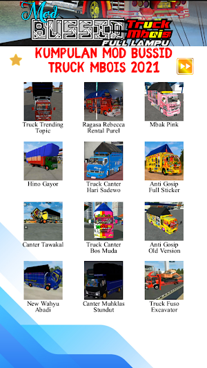 Mod Bussid Truck Mbois Full Lampu Screenshot 1