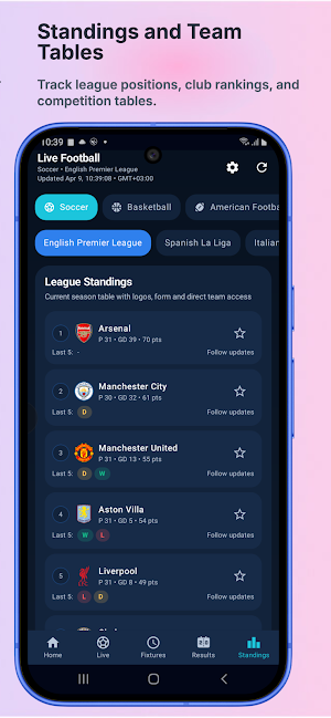 Live Football TV HD Streaming Screenshot 2