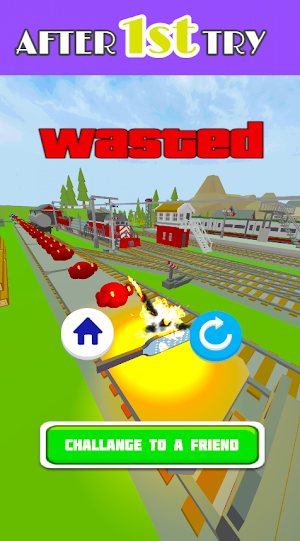 Naughty Bomb:Ninja Train Games Screenshot 0