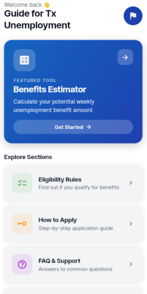 Guide for Tx Unemployment Screenshot 0