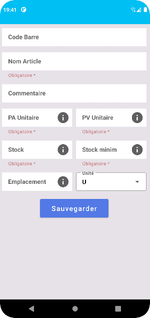 Sales and Stock Management Screenshot 1