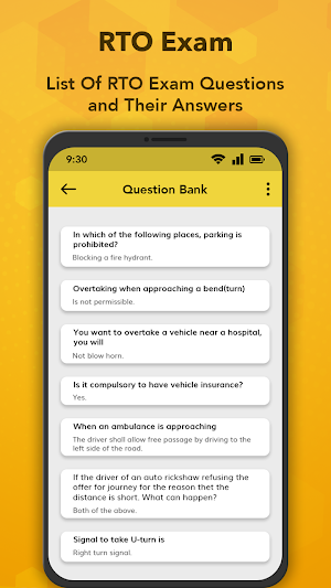 RTO Exam: Driving Licence Test Screenshot 1