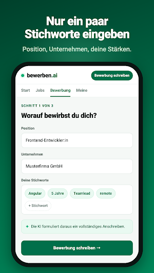 bewerben.ai Screenshot 1