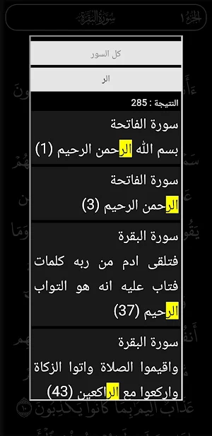 القرآن الكريم مكتوب بخط كبير Screenshot 3