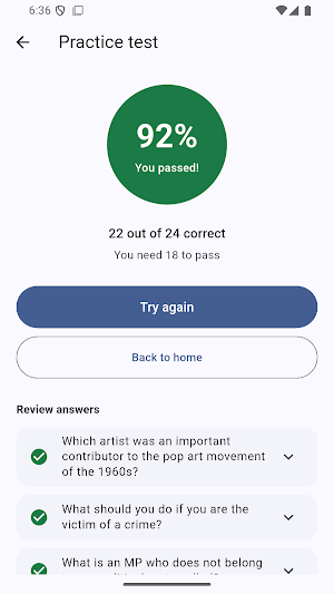 Citizenship Test Prep 2026 Screenshot 3