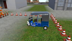 Rickshaw parking game 3d Screenshot 2