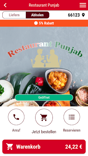 Restaurant Punjab Screenshot 0