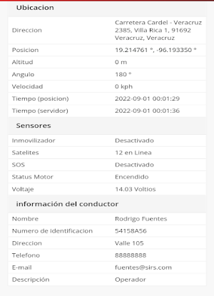 Sirs Satelital App Screenshot 2