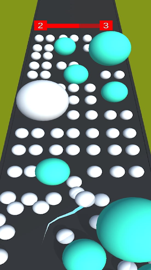 ball rolling rush: color bump Screenshot 2