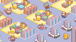 Fisher Cat: Cute Idle Game Screenshot 1
