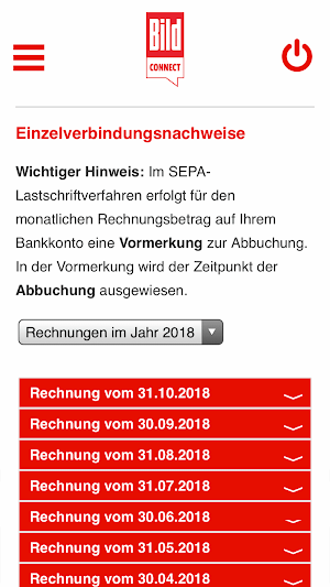 BILDconnect Servicewelt Screenshot 1