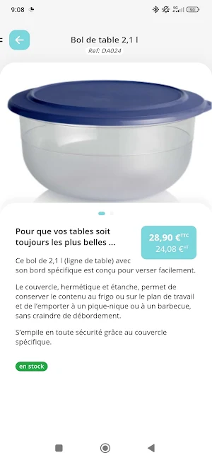 Tupperware France Screenshot 2