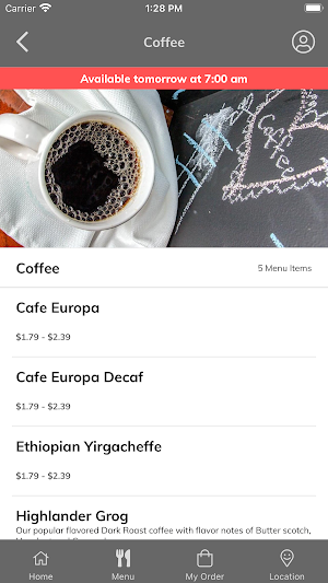 Cafe 19 Screenshot 2