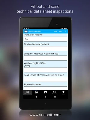Technical Data Sheet Screenshot 1