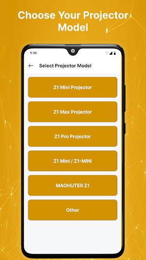 Mini Projector Z1 App Screenshot 1