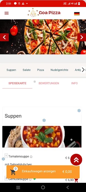 Goa Pizza Neustadt Glewe Screenshot 1